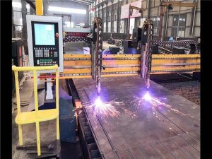 Double Drive Gantry CNC Plasma Cutting Machine H Beam Production Line Hypertherm CNC System