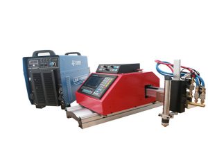 د لوړ کیفیت پورټ ایبل کوچني CNC پلازما د ریبلو ماشین د ګاز شوي فولادي شیټ لپاره